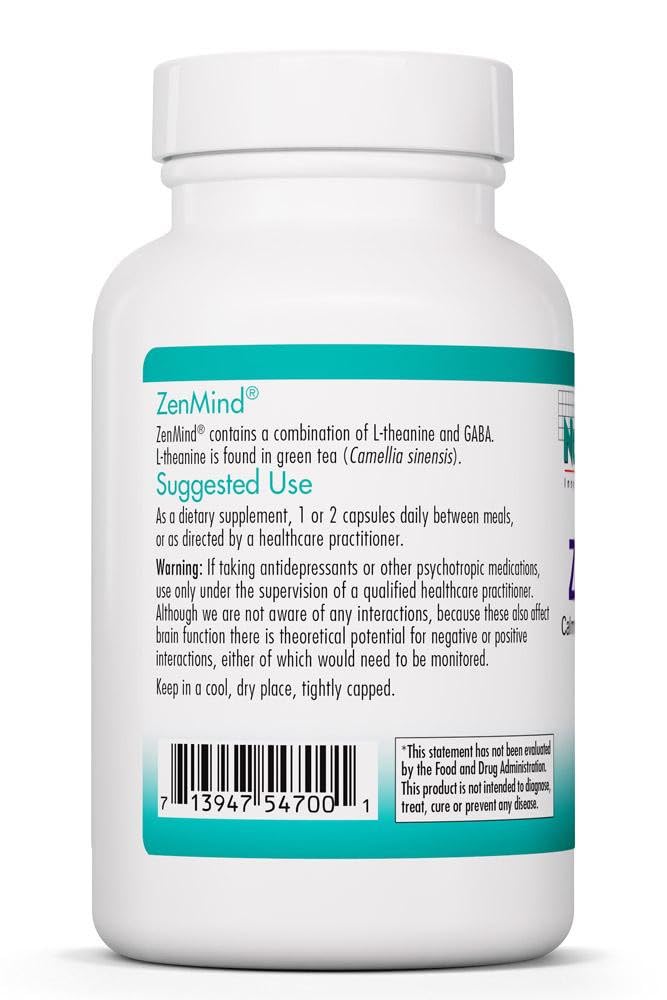 Capsules ZenMind d'Allergy Research Group en gros plan