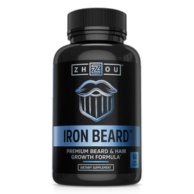 Capsules ZHOU pour barbe, présentées sur un fond neutre