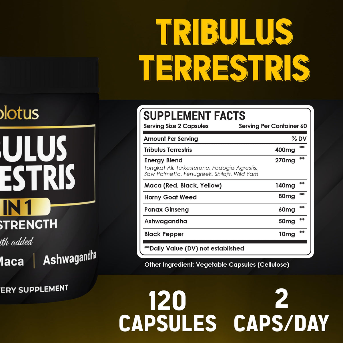 Capsules Zolotus 13-en-1 sur une surface blanche