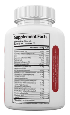 Capsules Zonata Stabilisateur de Sang 60 unités, vue de côté