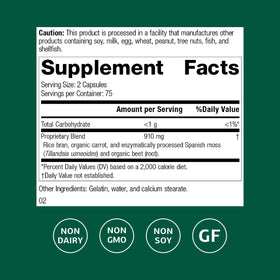 Capsules Zymex Standard Process sur fond blanc