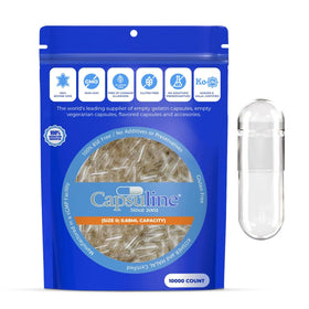 Capsuline Gélules Vides Taille 0, vue de l'emballage