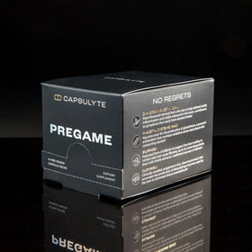 CAPSULYTE Pregame vue de haut sur la boîte
