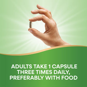 Capuchon du flacon de capsules d'herbe de grande camomille Nature's Way