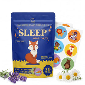 Capy Patch autocollants pour enfants, vue avant avec emballage coloré