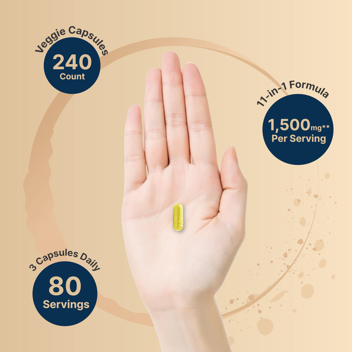 Caractéristiques du produit NatureBell Complexe NAD+ sur l'emballage