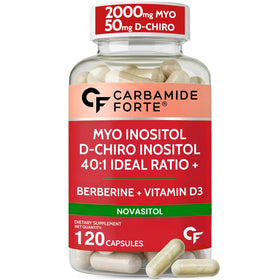 Carbamide Forte Myo Inositol & D Chiro Inositol 120 capsules vue de face