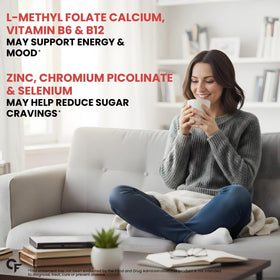 Carbamide Forte Myo Inositol & D Chiro Inositol capsules avec un verre d'eau