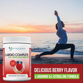 Cardio Complete avec des baies fraîches en arrière-plan