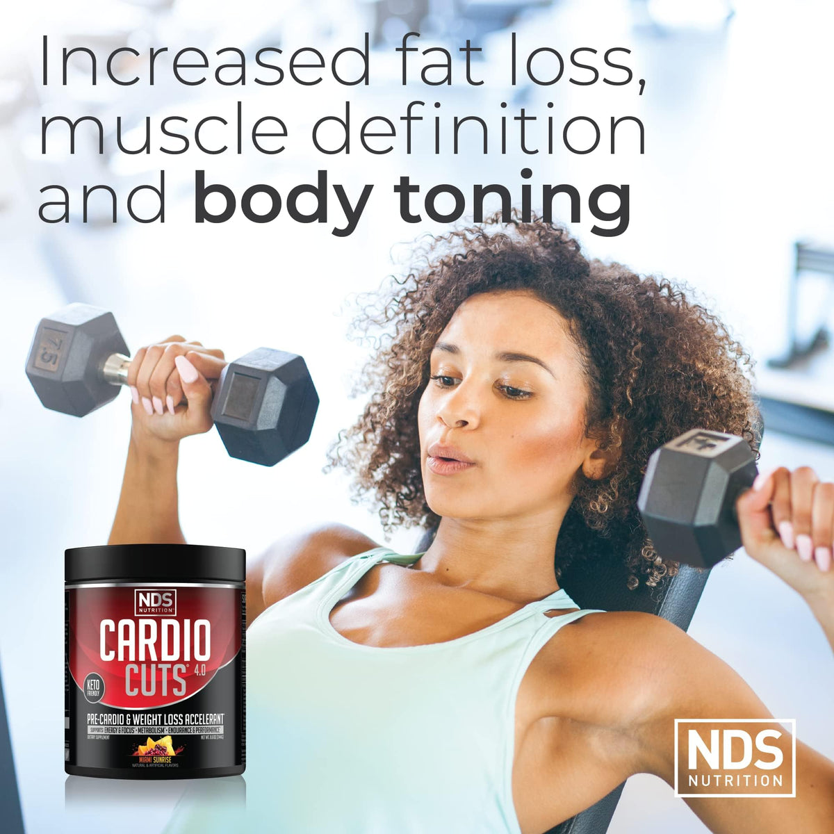 Cardio Cuts 40 Portions Saveur Miami Sunrise en utilisation pendant l'entraînement