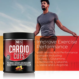 Cardio Cuts 40 Portions Saveur Miami Sunrise mélange dans un shaker
