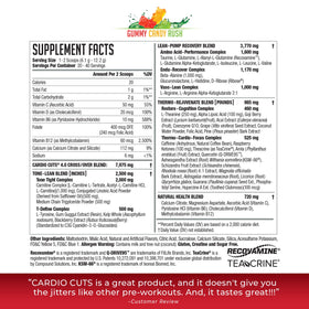 Cardio Cuts Poudre Pré-Workout Gummy Rush 40 Portions emballage