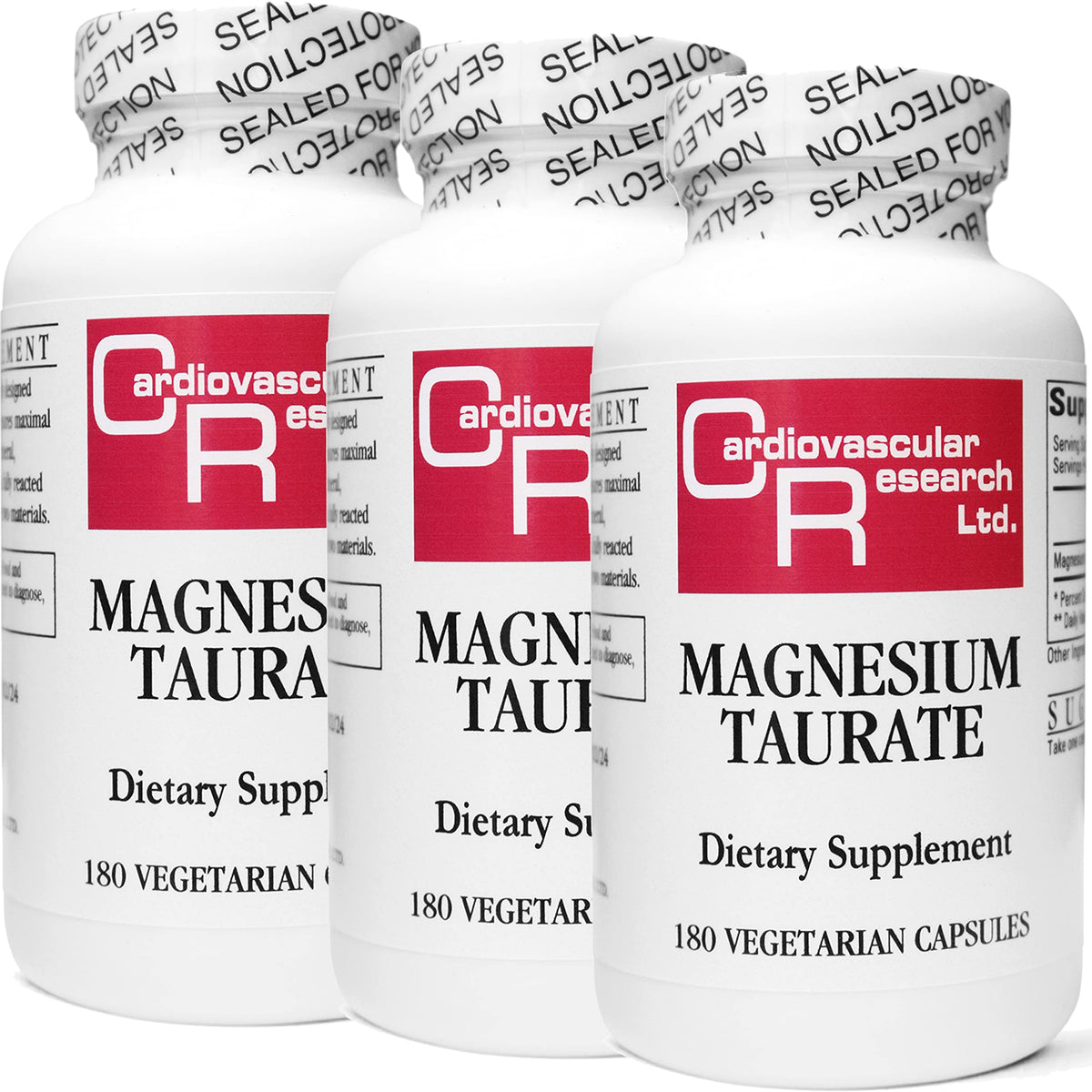 Cardiovascular Research Taurate de Magnésium 125 mg - bouteille frontale