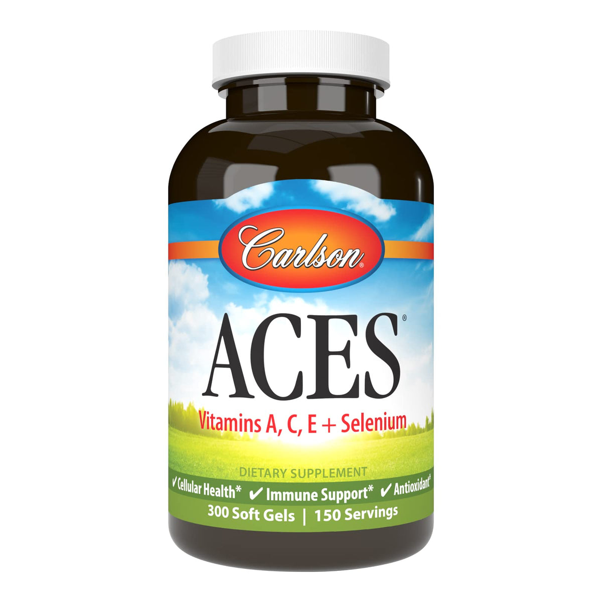 Carlson ACES 300 gélules avec vitamines A, C, E et sélénium
