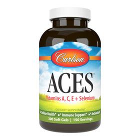 Carlson ACES 300 gélules avec vitamines A, C, E et sélénium