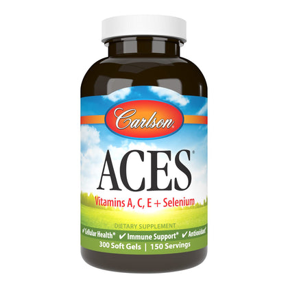 Carlson ACES 300 gélules avec vitamines A, C, E et sélénium