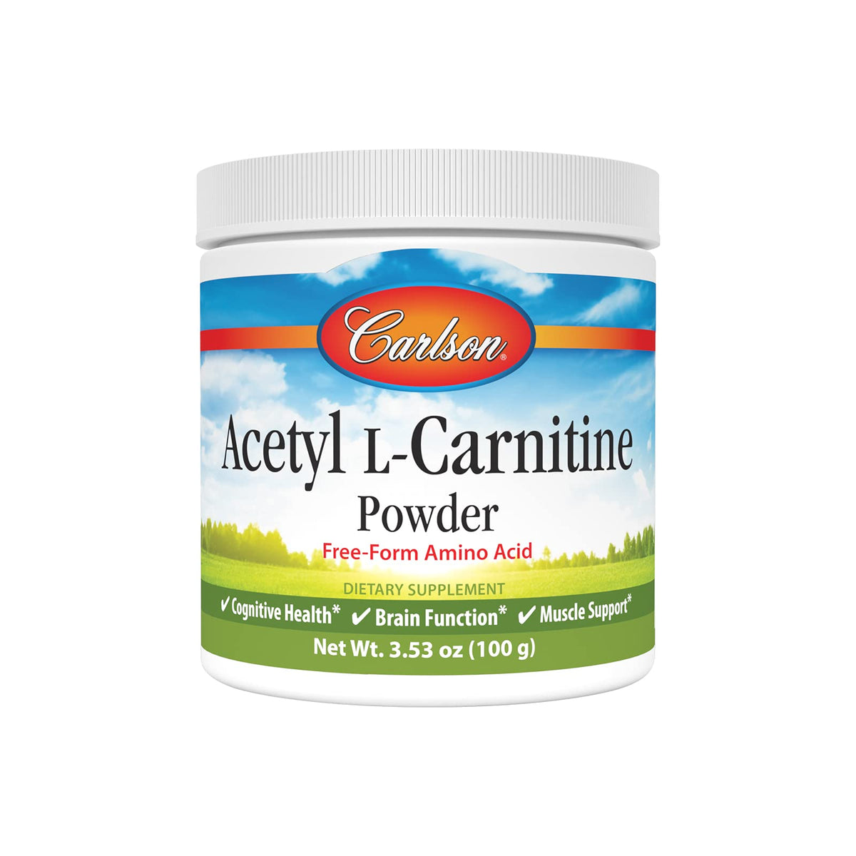 Carlson Acetyl L-Carnitine Poudre 1 g 100 g avant vue