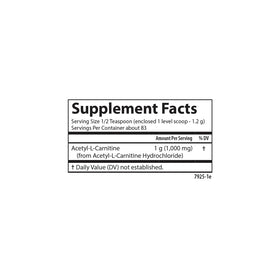 Carlson Acetyl L-Carnitine Poudre 1 g 100 g en mode de vie actif