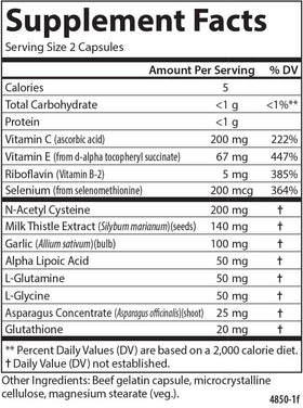 Carlson Alpha Lipoïque 60 Capsules - vue de l'arrière