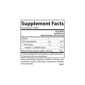 Carlson Calcium Enfant 250 mg Comprimés Mâchables Détails de l'Emballage