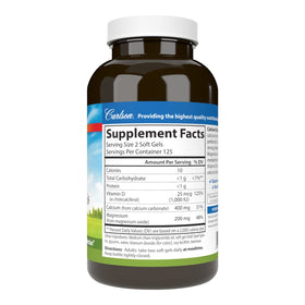 Carlson Calcium et Magnésium 250 Gélules, détail de la gélule