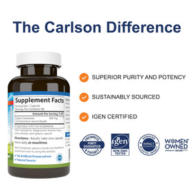 Carlson Ceylon Cinnamon 500 mg gélules avec emballage