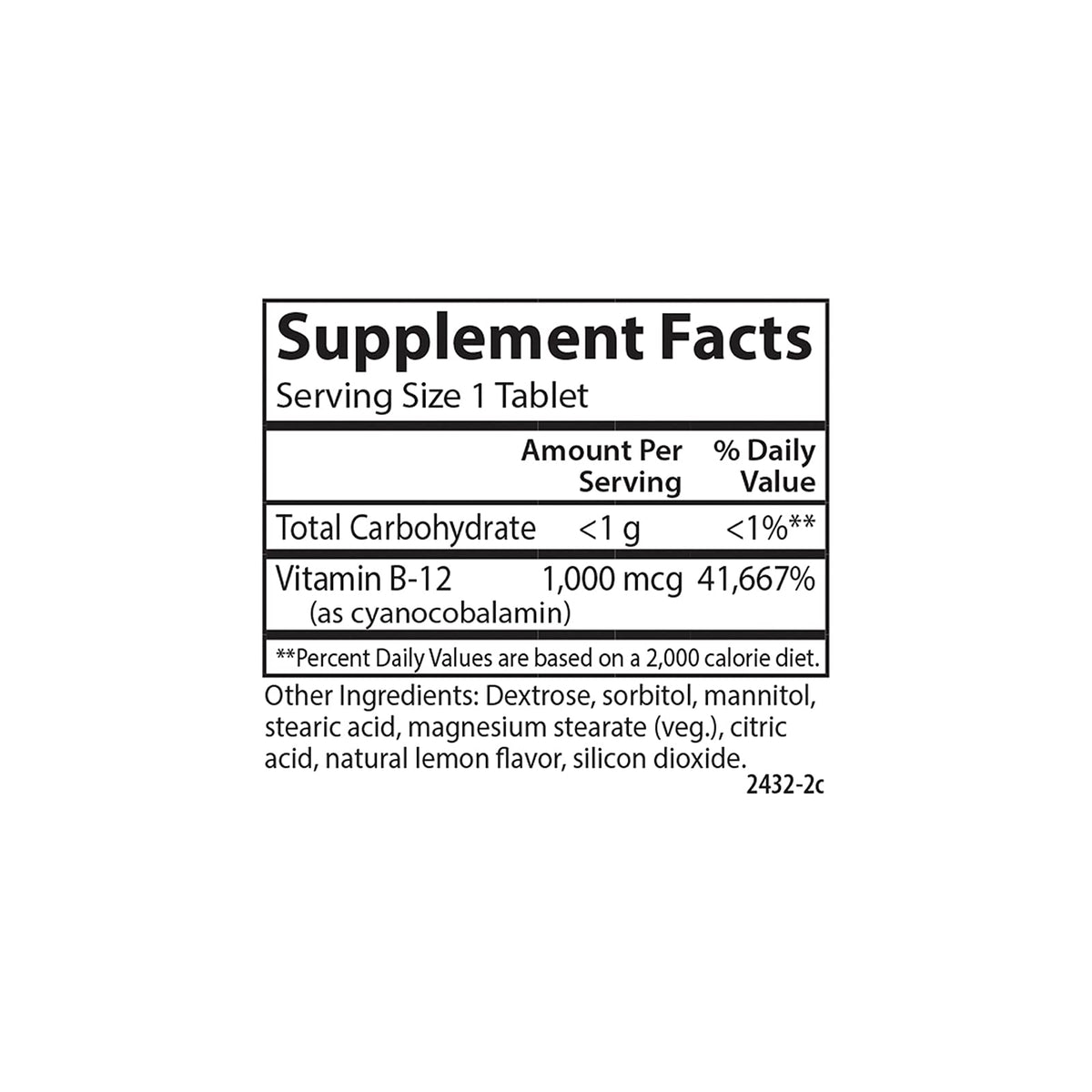 Carlson Chewable B-12 1000 mcg comprimés à mâcher au citron, prise en main