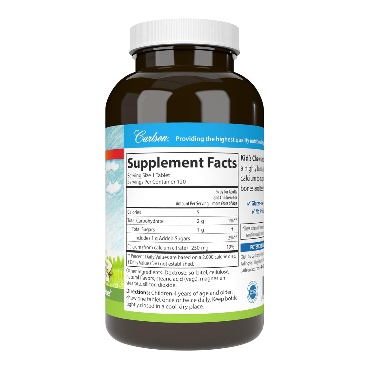 Carlson Complément Alimentaire Calcium Enfant 358 g