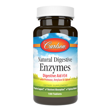 Carlson Compléments Alimentaires Enzymes daily 100 Comprimés - vue avant