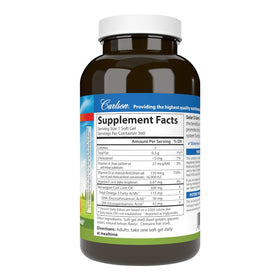 Carlson D Gems Vitamine D3 6000 IU gélules au citron, vue latérale