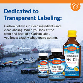 Carlson DHA Liquide pour Bébés 60 mL avec ingrédients