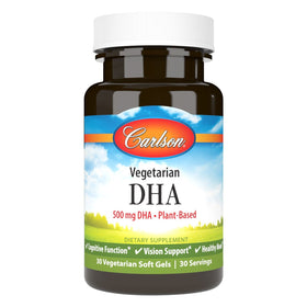 Carlson DHA Végétalien 570 mg gélules avant
