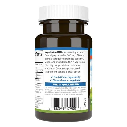 Carlson DHA Végétalien 570 mg gélules côté