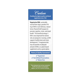 Carlson DHA Végétarien 60 mL avec cuillère doseuse