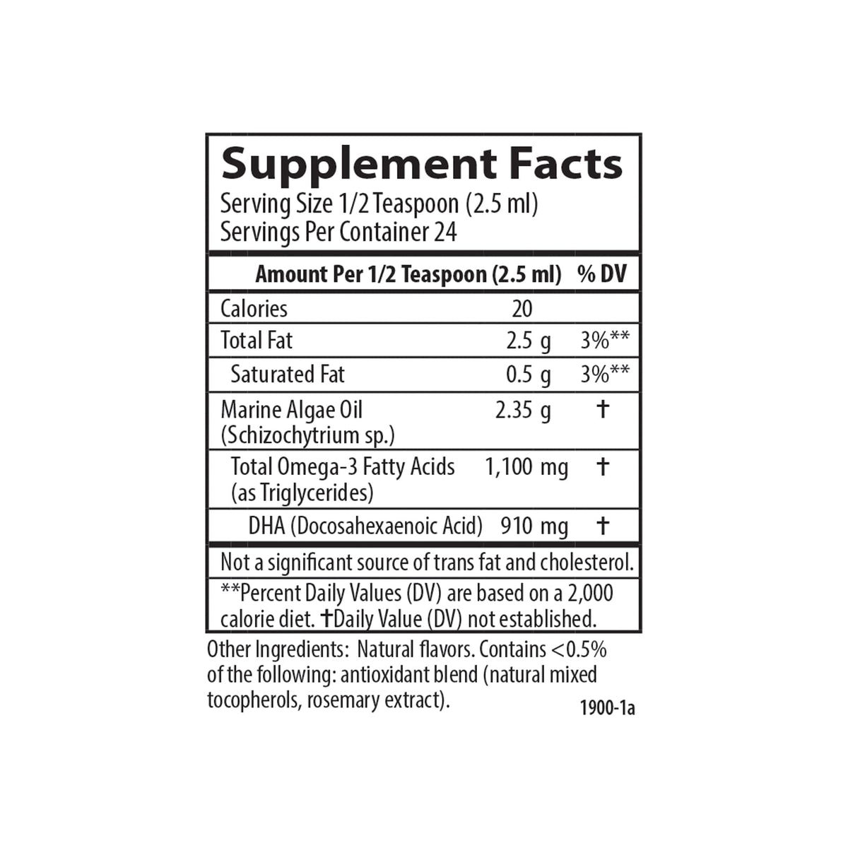 Carlson DHA Végétarien 60 mL en action dans un smoothie