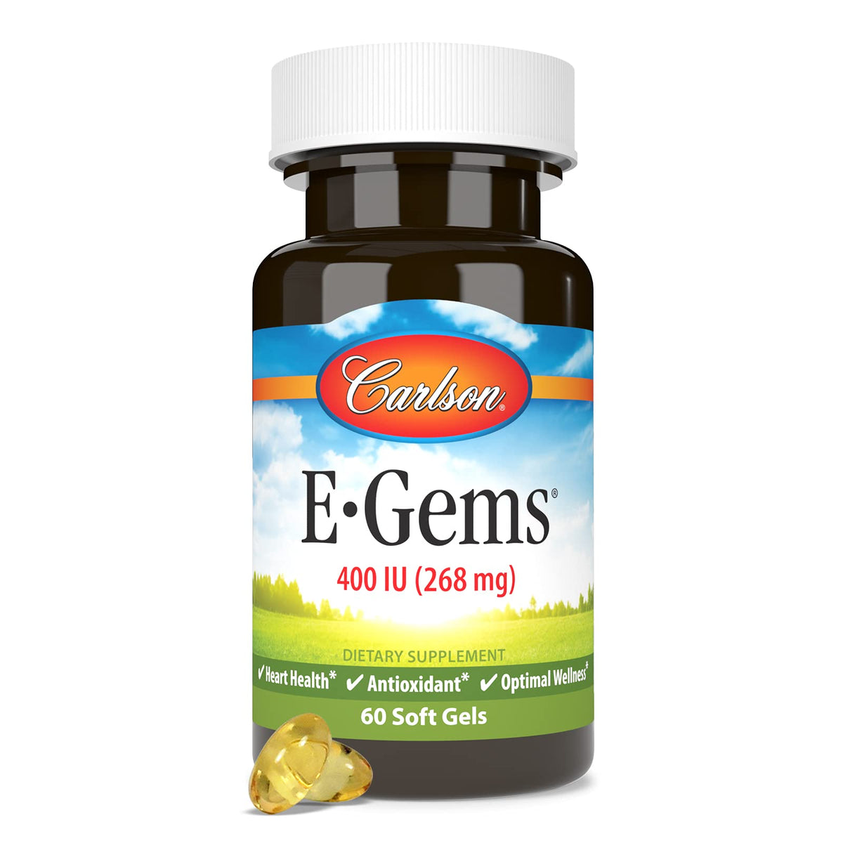 Carlson E-Gems 400 UI gélules molles avec une cuillère pour dosage