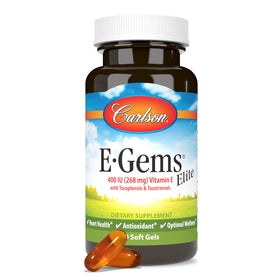 Carlson E-Gems Elite 400 IU gélules souples ouvertes