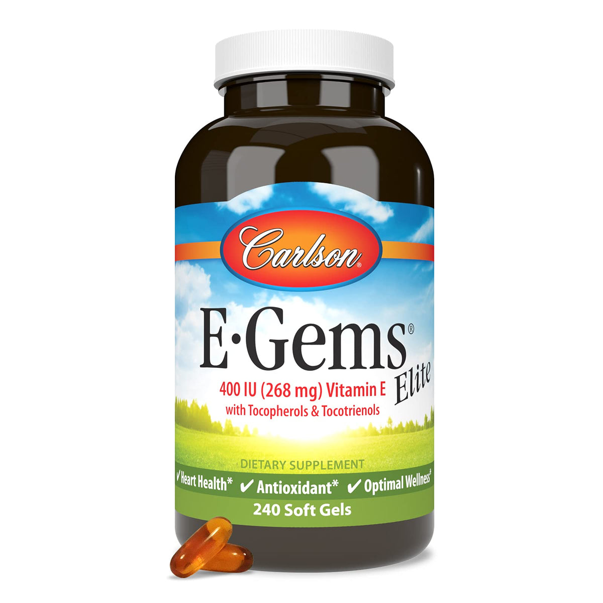Carlson E-Gems Elite gélules molles avec des gélules en vrac