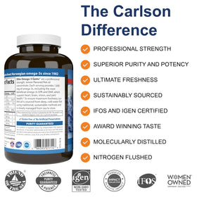 Carlson Elite Omega-3 Gems 1600 mg gélules citron