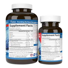 Carlson Elite Omega-3 Gems 1600 mg gélules en gros plan