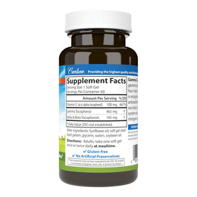 Carlson Gamma E-Gems 465 mg boîte avec 600 gélules