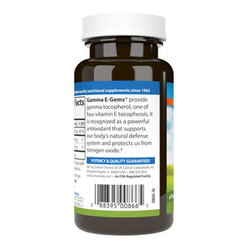 Carlson Gamma E-Gems 465 mg étiquette de produit