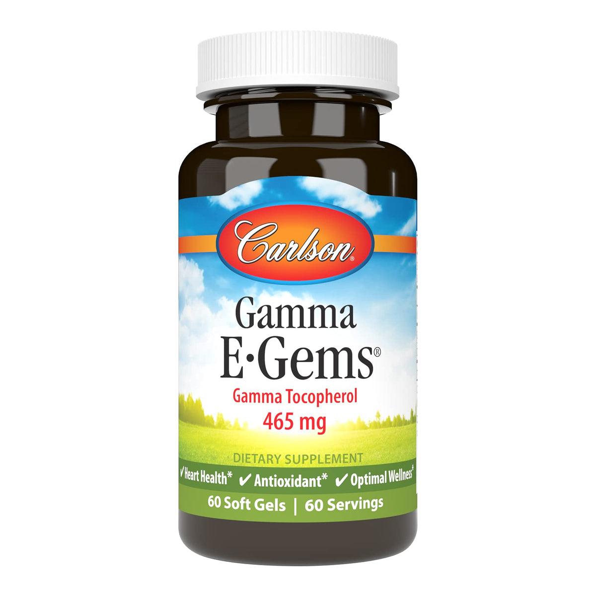 Carlson Gamma E-Gems 465 mg gélules douces vue de face