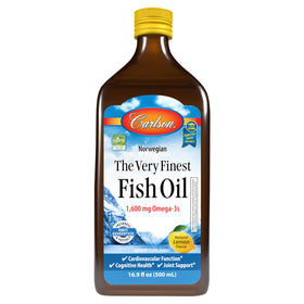 Carlson Huile de Poisson 500 mL vue avant avec étiquette