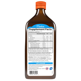 Carlson Huile de Poisson pour Enfants 500 mL avec bouchon