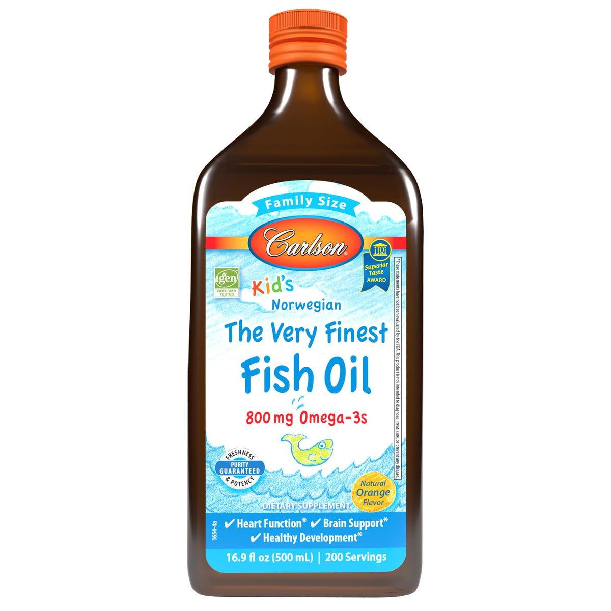 Carlson Huile de Poisson pour Enfants 500 mL vue avant