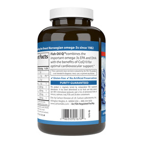 Carlson Huile de Poisson Q 1200 mg Omega-3s 200 mg CoQ10 côté