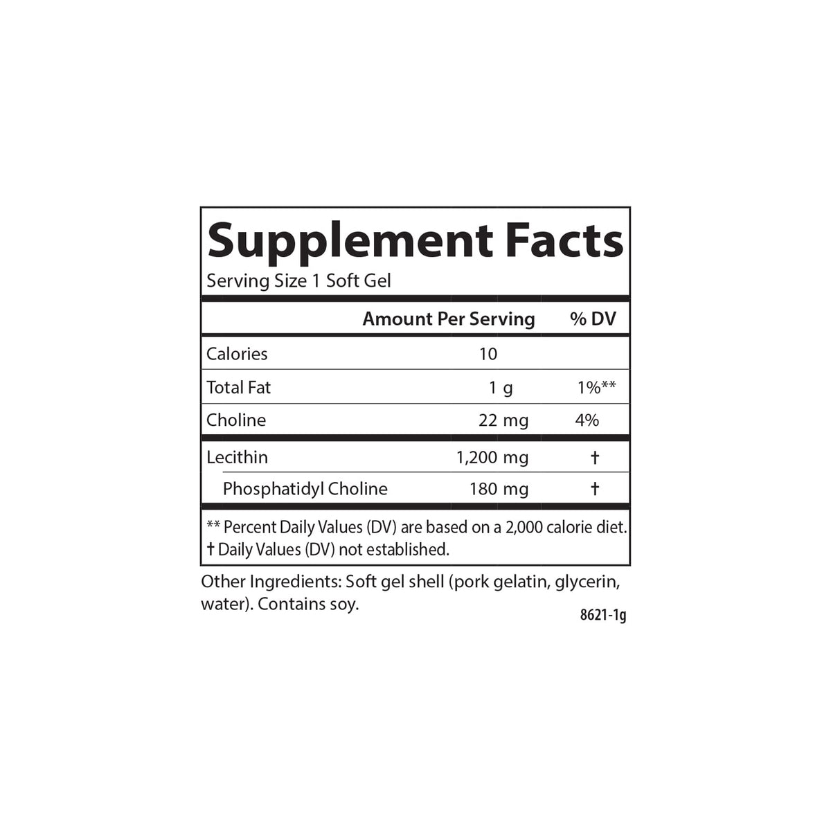 Carlson Lecithine 1200 mg gélules souples avec une mesure