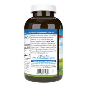 Carlson M-S-M Soufre 1000 mg, capsules végétariennes ouvertes