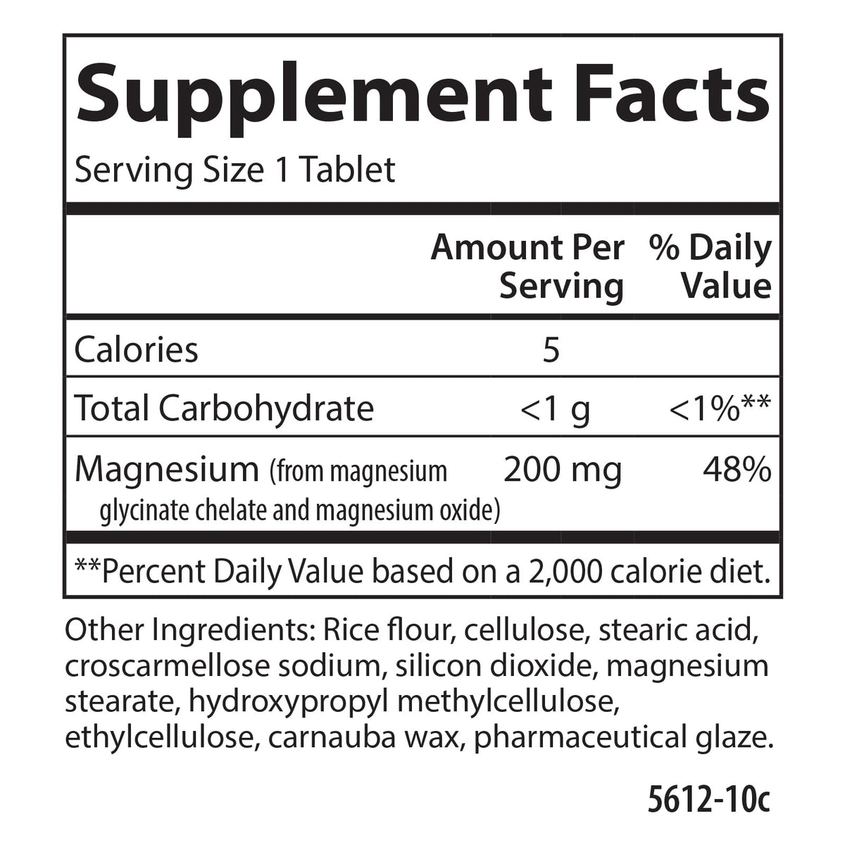 Carlson Magnésium Chélaté Glycinate 200 mg comprimés en contexte sur une table